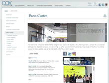 Tablet Screenshot of coxenterprises.mediaroom.com