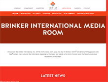 Tablet Screenshot of brinker.mediaroom.com