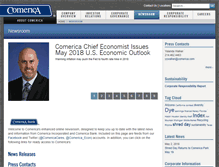 Tablet Screenshot of comerica.mediaroom.com