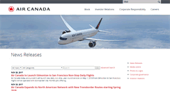 Desktop Screenshot of aircanada.mediaroom.com